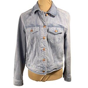 Universal Thread Denim Trucker Jacket Light Wash XS Extra Small Women's